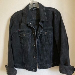 Denim bomber jacket
